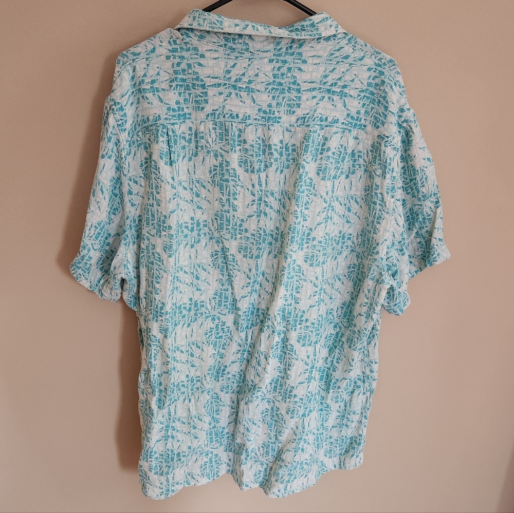 Men's Blue Patterned Vintage Shirt